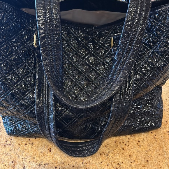 Marc Jacobs black quilted leather hobo satchel with gold hardware. - Picture 10 of 10